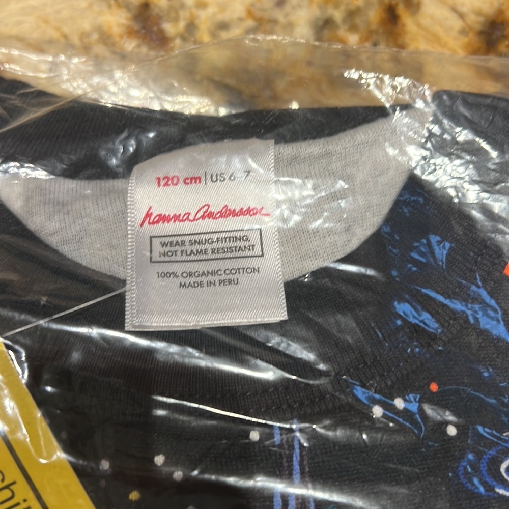 NWT Hanna andersson long John pajama set discover the sky print - Picture 5 of 5